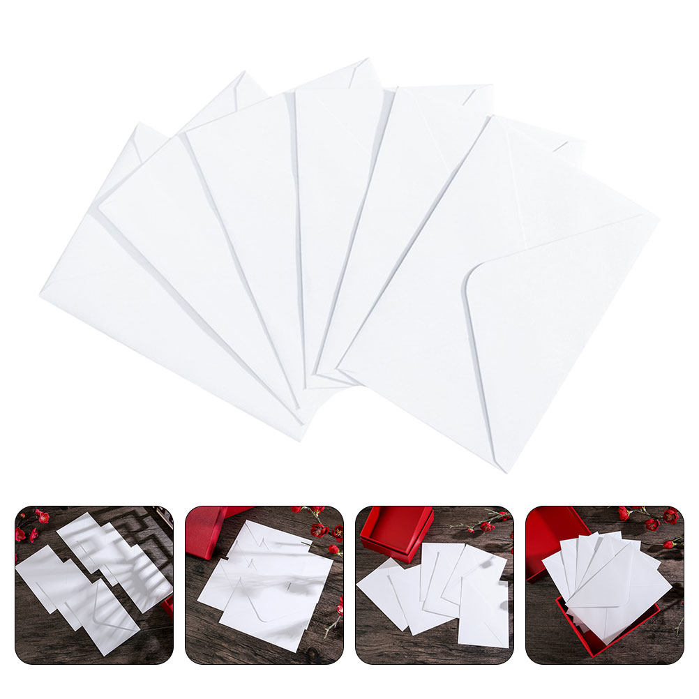Wedding Envelopes - 50pcs White B6 Self Sealing Mailing
