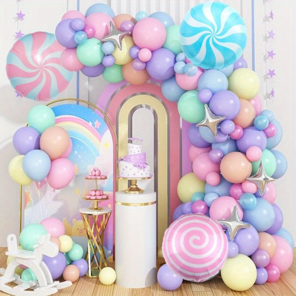 Wedding Day Supply Kit - 133PCS Donut Themed Balloon Wreath Arch