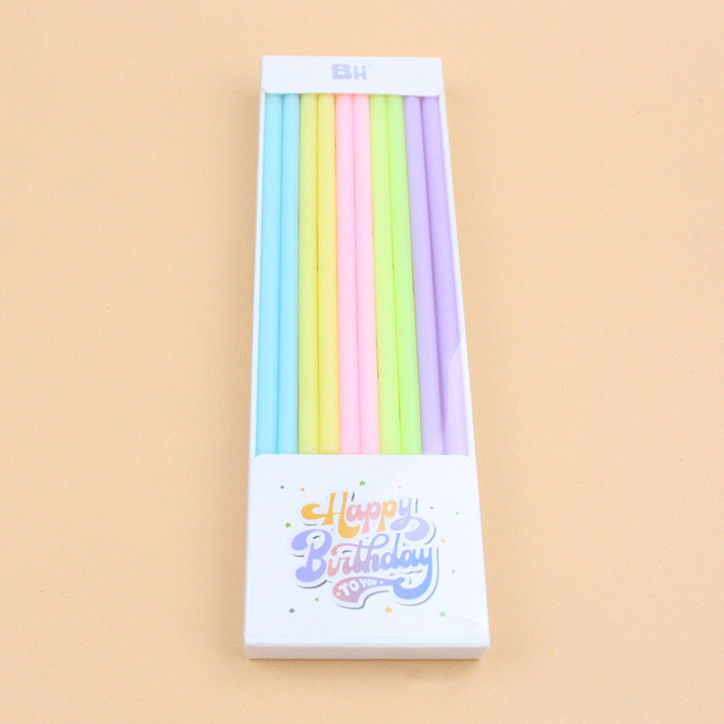 Wedding Souvenir - 10Pcs Long Birthday Candle Girl Stitch
