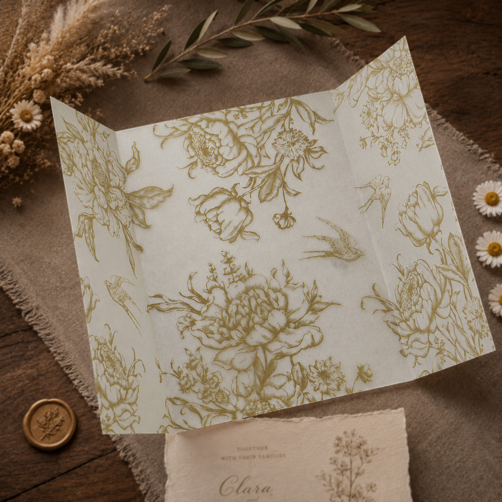 20/50pcs Vellum Wrap with Mono - Wedding Envelopes 评论和价格