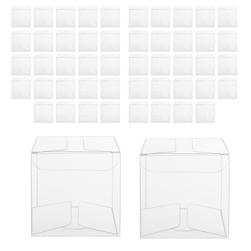 50Pcs Clear Plastic Boxes for  - Wedding Packaging 评论和价格