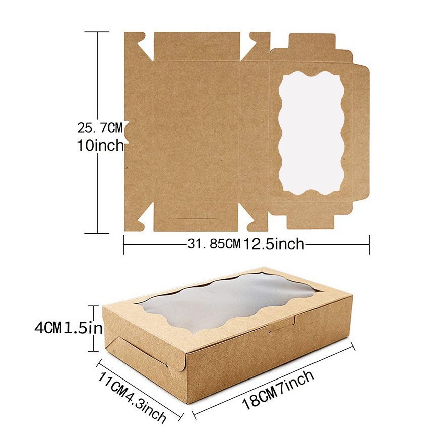 10/30/50Pcs Kraft Paper Cake C - Wedding Cake Supply 评论和价格