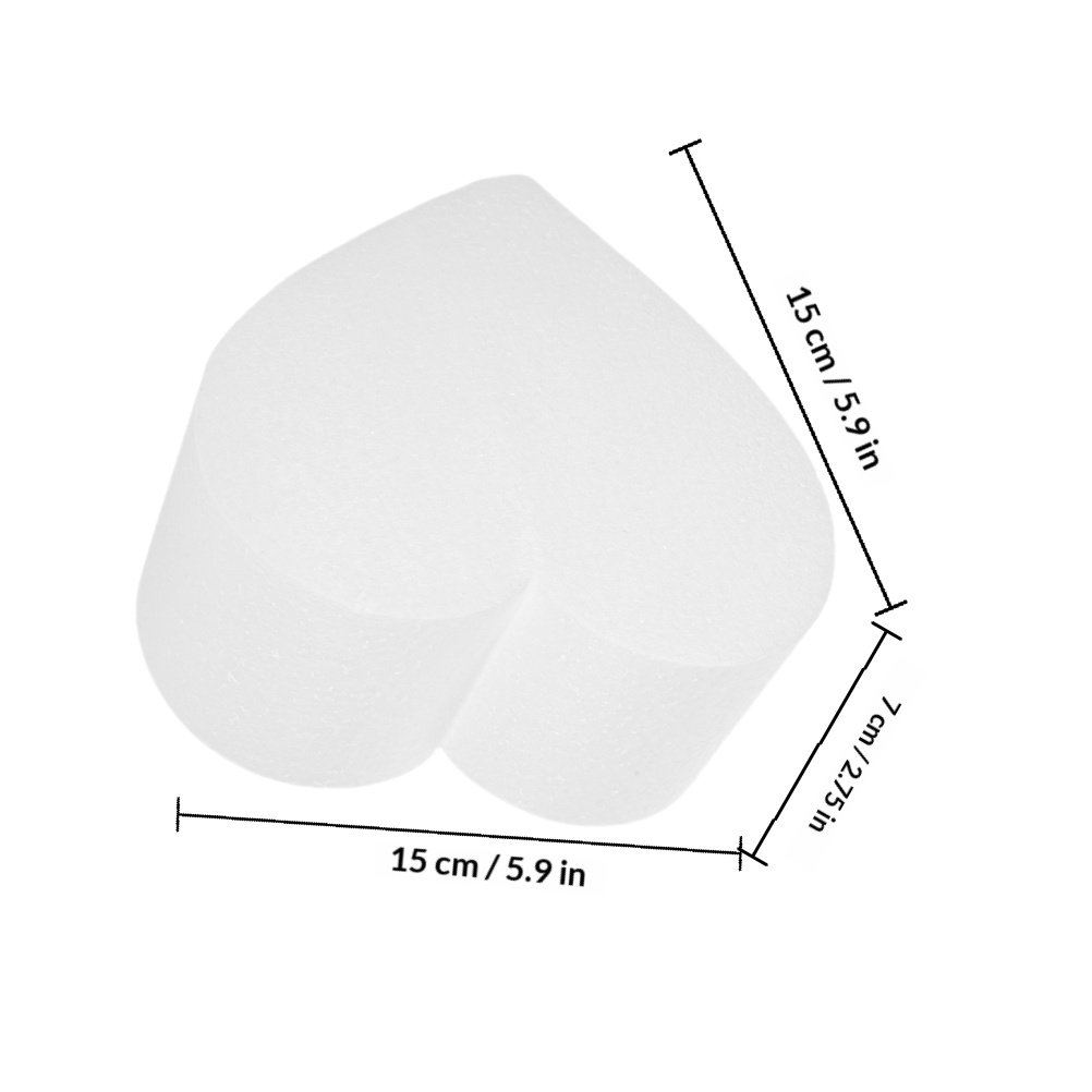 4Pcs Heart Foam Cake Dummy Cak - Wedding Cake Supply 评论和价格