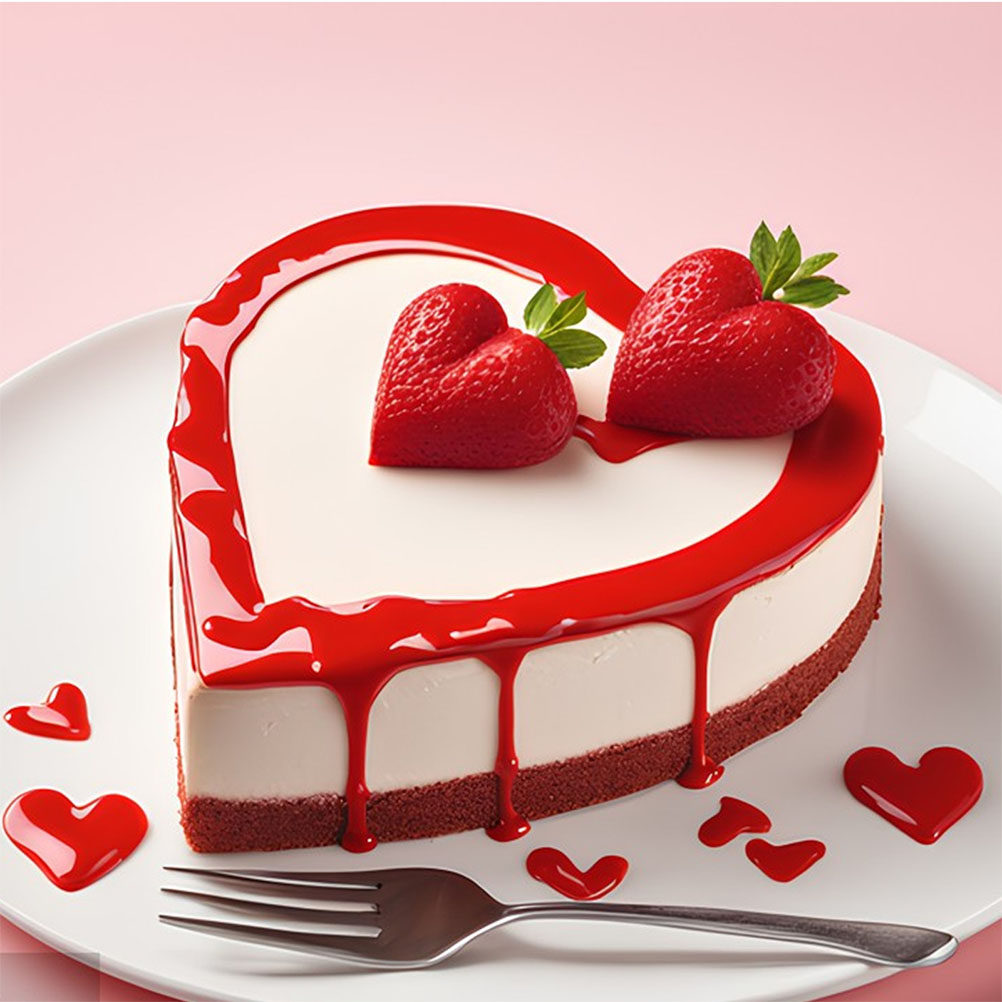 4Pcs Heart Foam Cake Dummy Cak - Wedding Cake Supply 评论和价格