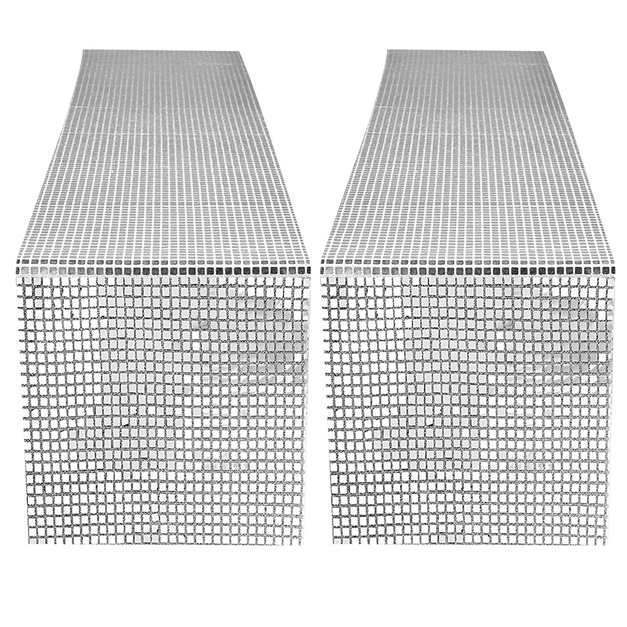 Mirror Silver Sequin Table Run - Table Runner Sequin 评论和价格