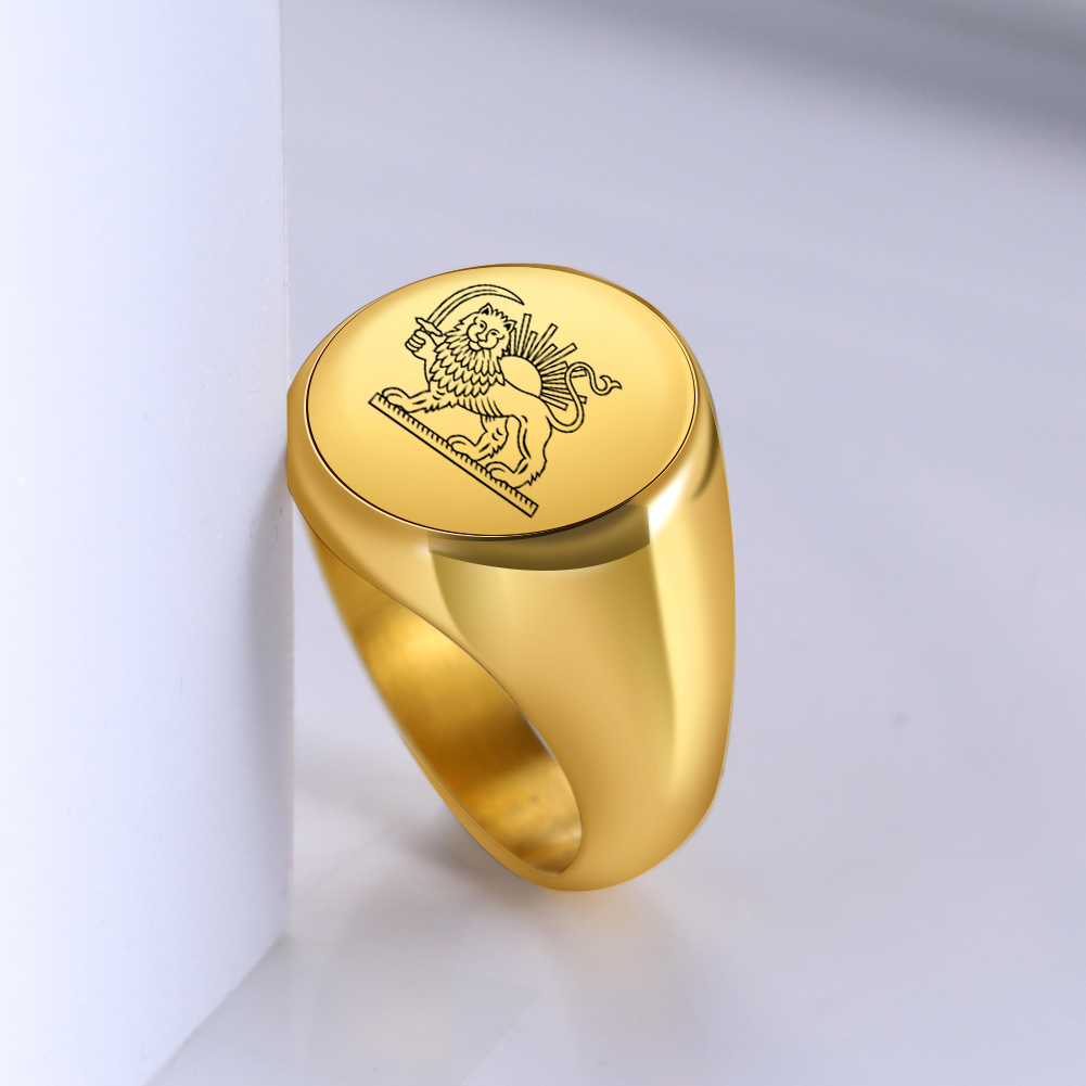 Iran Lion and Sun Finger Ring  - Wedding Souvenir 评论和价格