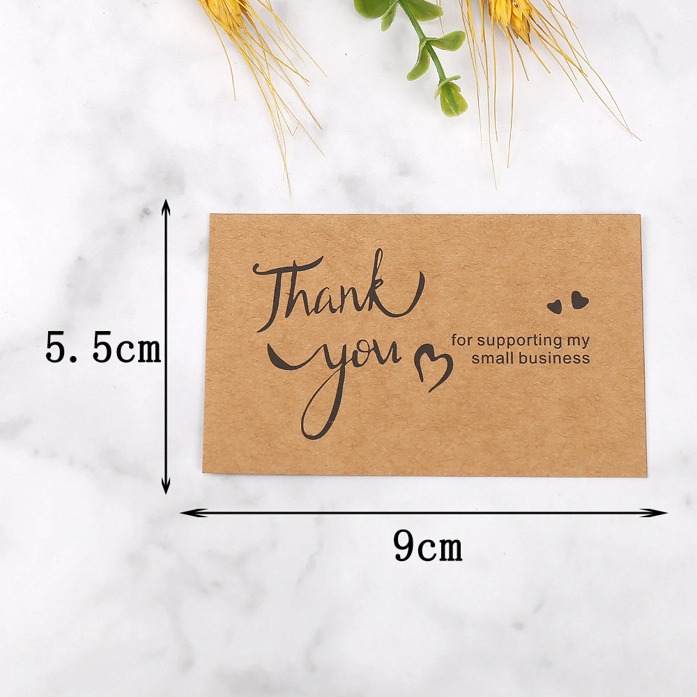 50pcs Thank You Cards Kraft Pa - Wedding/Event Supply Store 评论和价格