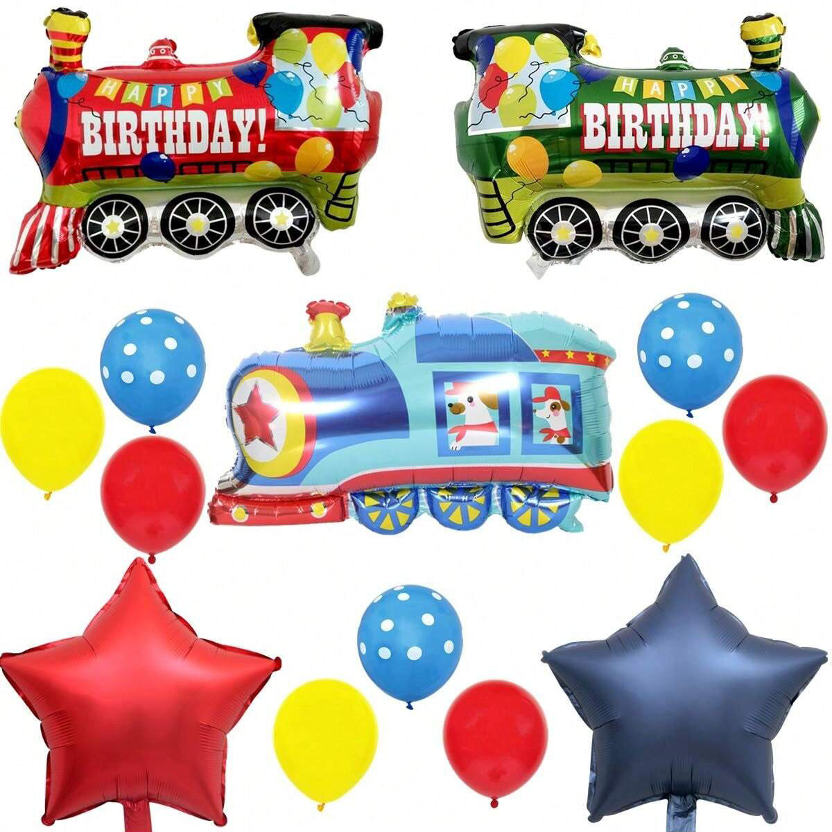 14pcs Train Balloon Kit for Bi - Wedding Supply Kit 评论和价格