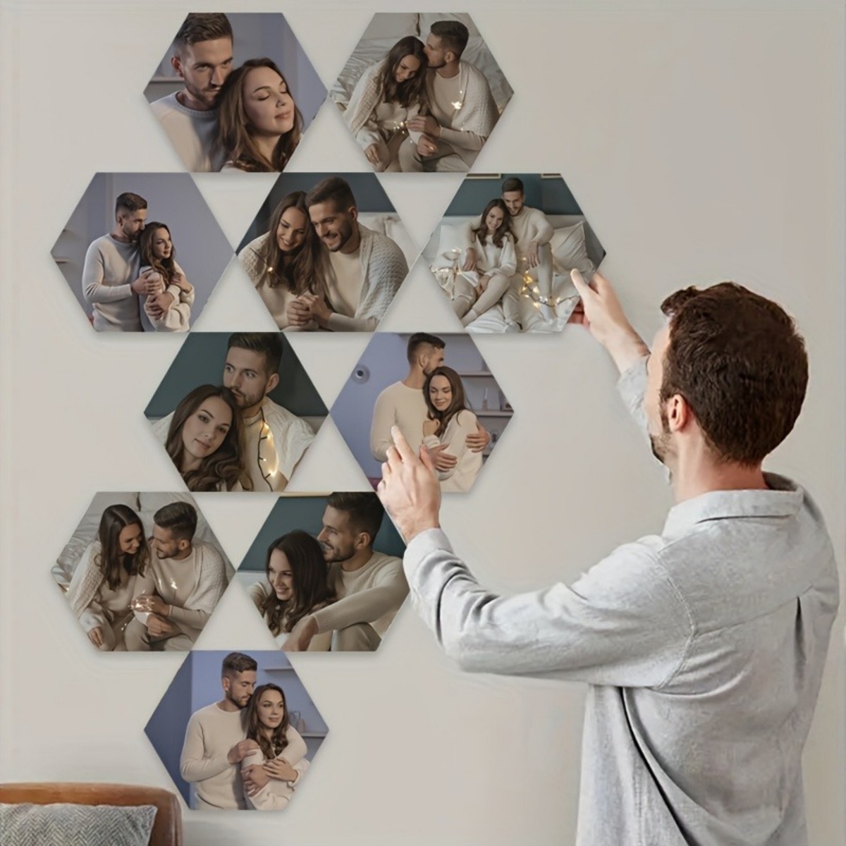 Custom Wall Decor — Modern Hex - Wedding Party Supply 评论和价格