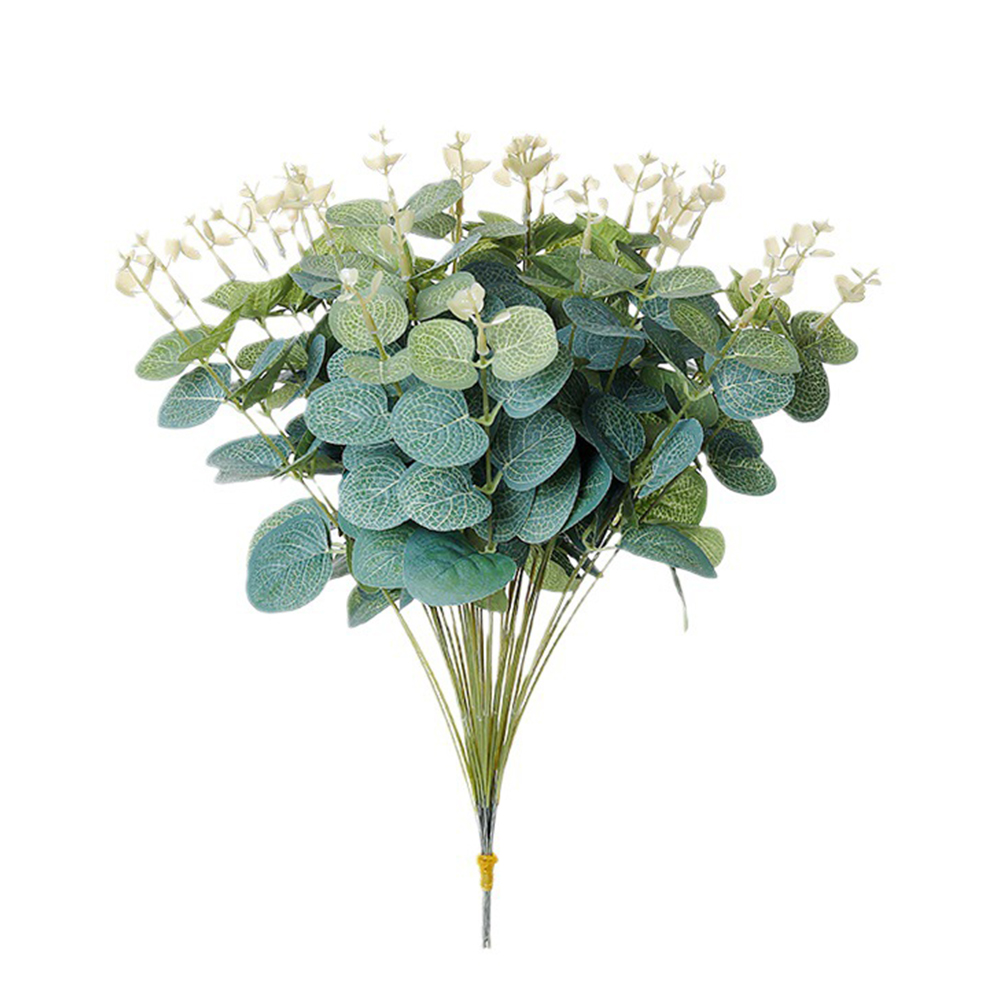 20PCS Fake Plants Silk Eucalyp - Flower Girl Basket 评论和价格