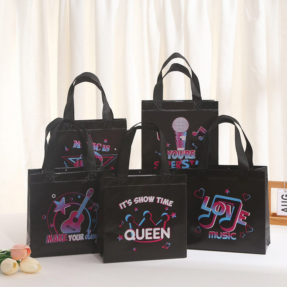 10Pcs Black Let's Rock Music T - Wedding Packaging 评论和价格
