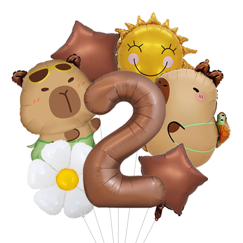 Capybara Cartoon Birthday Ball - Wedding Day Supply Kit 评论和价格