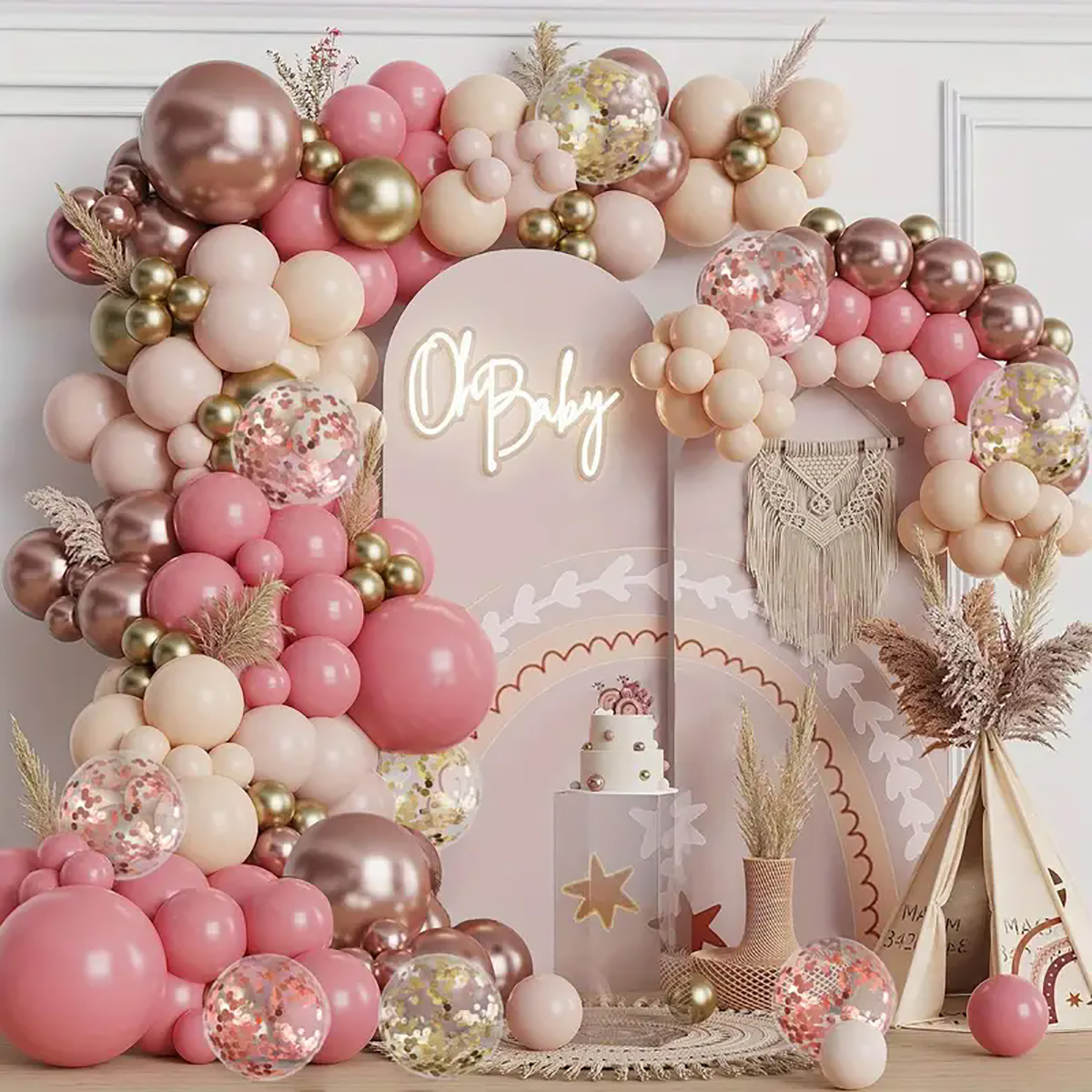 137pcs Vintage Pink Rose White - Wedding Day Supply Kit 评论和价格