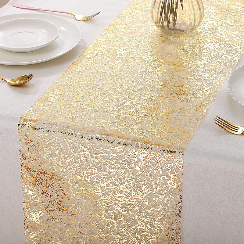 28x275cm Metallic Gold/Pink Ta - Table Runner Sequin 评论和价格