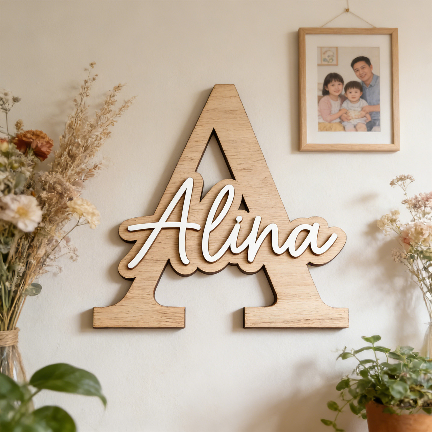 1pc Wooden Plaque with Customi - Wedding Souvenir 评论和价格