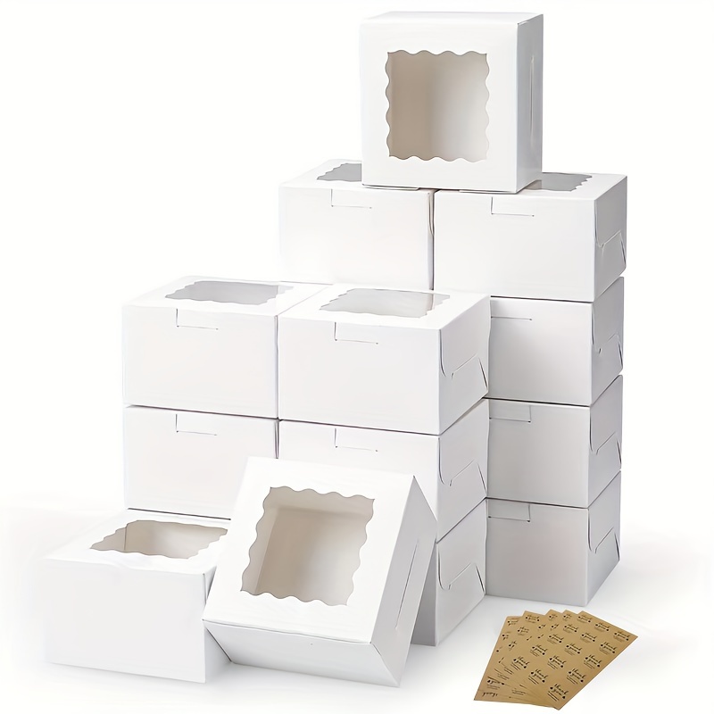 10Pcs Kraft Paper Cake Candy B - Wedding Cake Supply 评论和价格