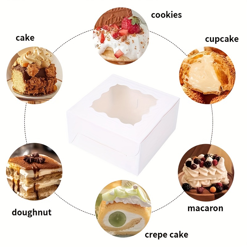 10Pcs Kraft Paper Cake Candy B - Wedding Cake Supply 评论和价格