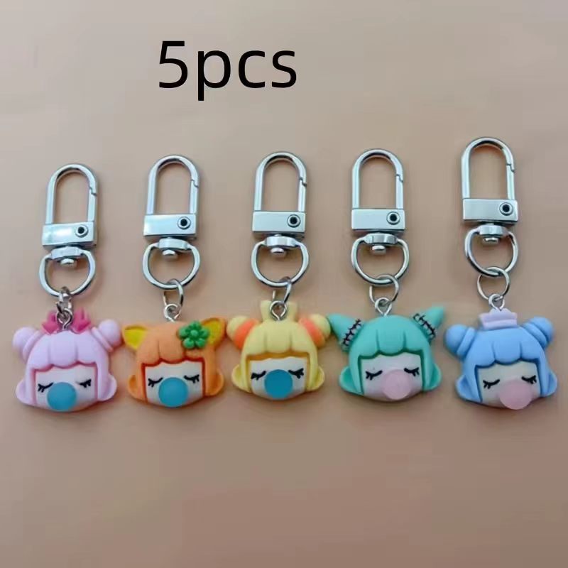 5pcs resin girl keychain, suit - Wedding Yes 评论和价格