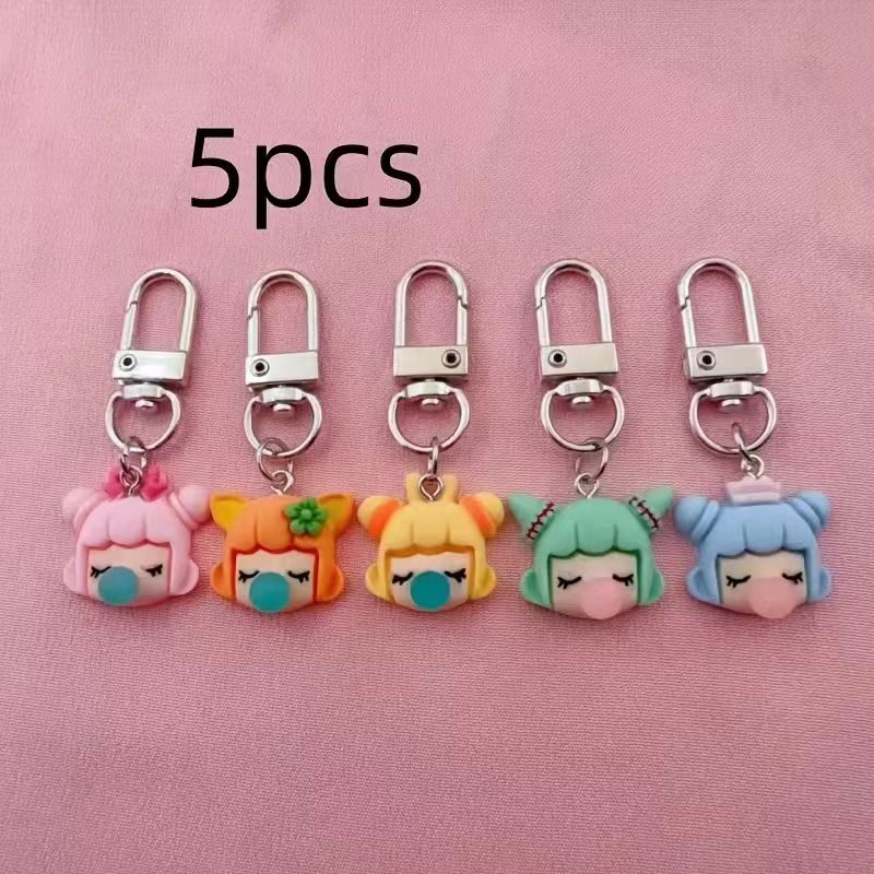 5pcs resin girl keychain, suit - Wedding Yes 评论和价格