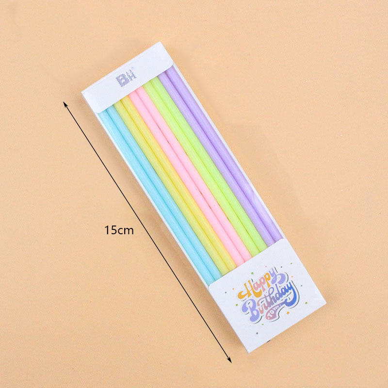 10Pcs Long Birthday Candle Gir - Wedding Souvenir 评论和价格