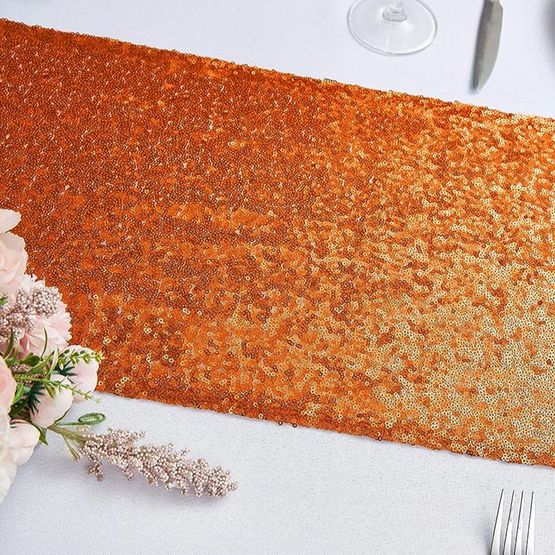 Orange Sequin Table Runner for - Table Runner Sequin 评论和价格
