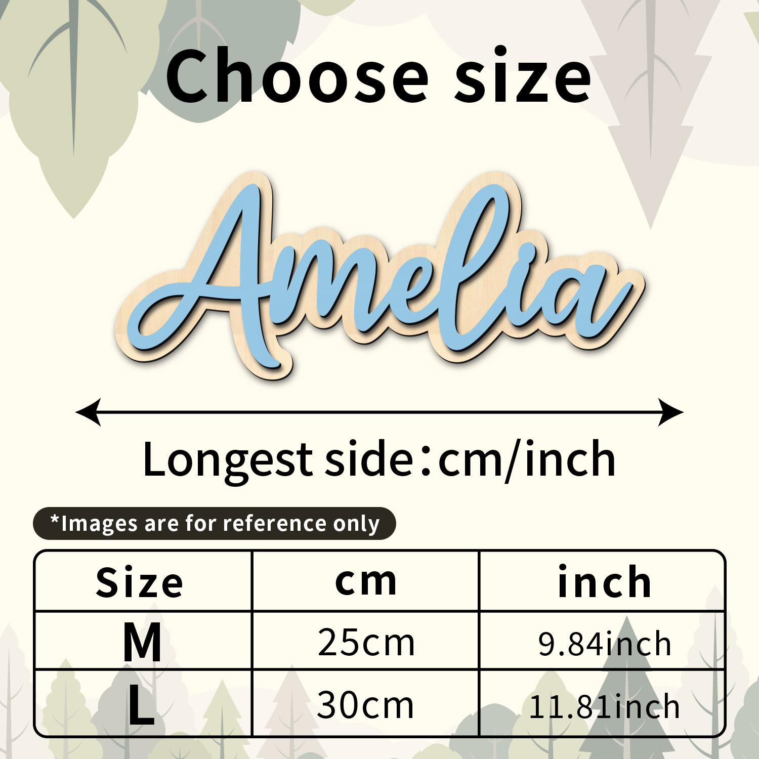 1pc Customized Wooden Name Dec - Wedding Party Supply 评论和价格