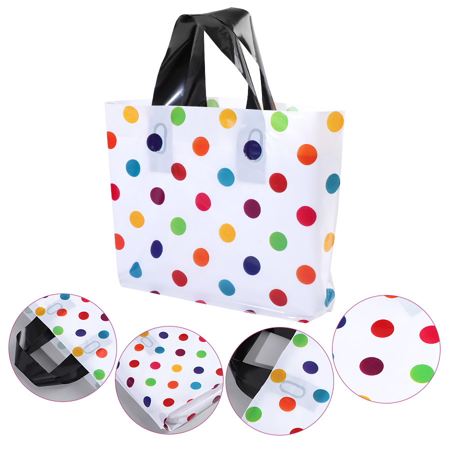 18Pcs Polka Dot Tote Bag Thick - Wedding/Event Supply Store 评论和价格