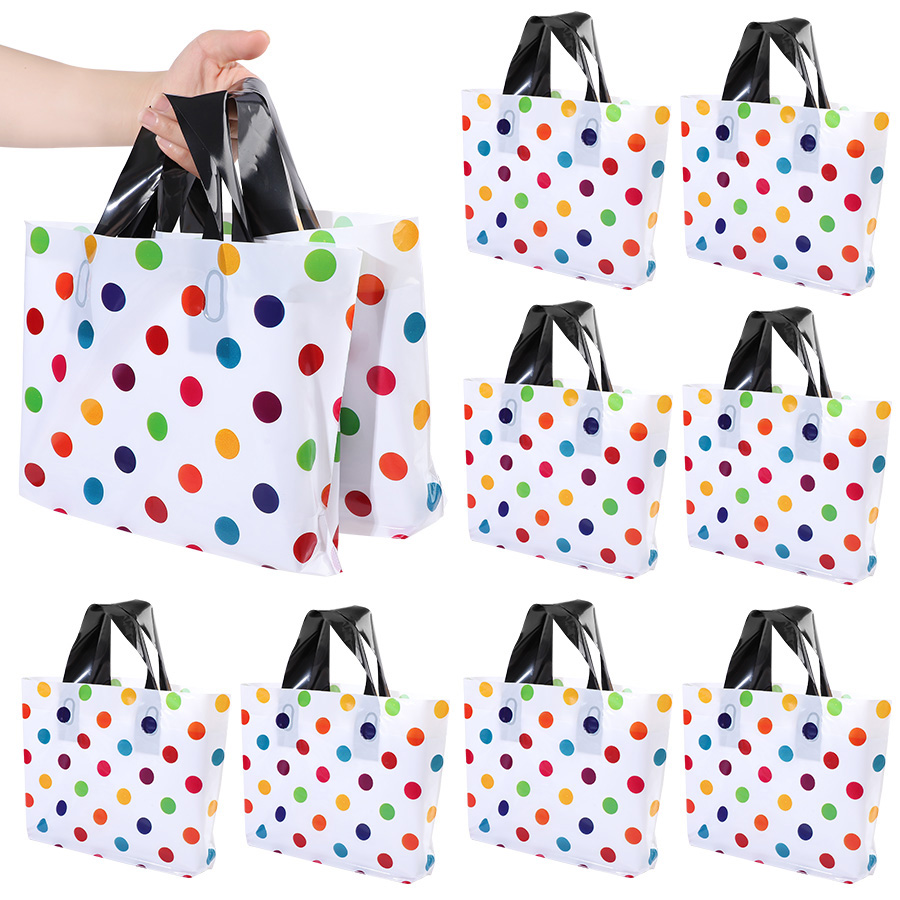 18Pcs Polka Dot Tote Bag Thick - Wedding/Event Supply Store 评论和价格